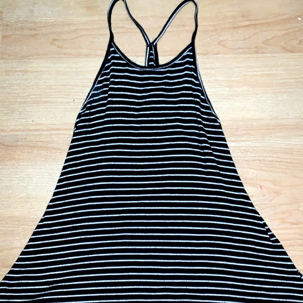 Super cute and casual black and white stripped top